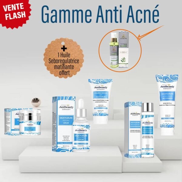 GAMME ANTI-BOUTONS 5 PCS + HUILE BOOSTER À L’ARBRE À THÉ OFFERTE