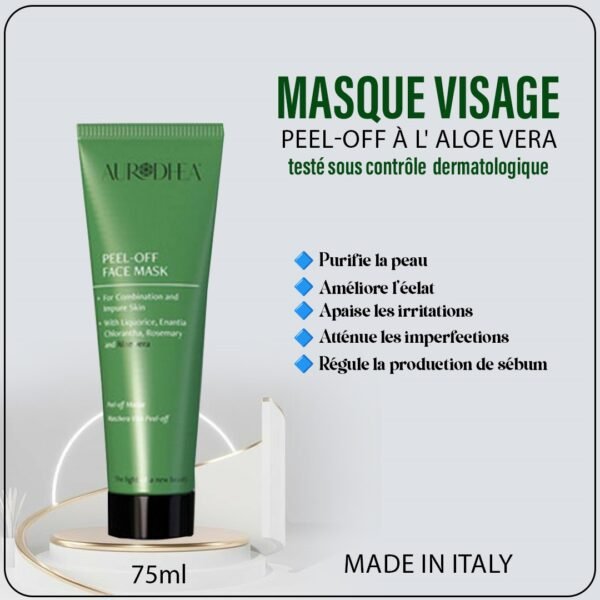 Masque Peel-Off Clarifiant et Éclaircissant à l'Aloe Vera et à la Réglisse - 75 ml